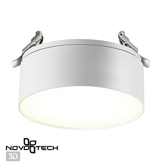 Светодиодный светильник 14 см, 24W, 4000K, Novotech Prometa 358752, белый