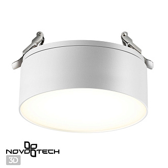 LED светильник 14 см, 24W, 4000K, Novotech Prometa 358752, белый, вр 11,5 см
