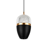 Подвесной светильник 10*8*200 см, LED 10W, 4200K, Черный LED4U L8754-1 BK