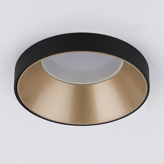 Встраиваемый точечный светильник 112 MR16 золото/черный Elektrostandard, вр 6,6 см