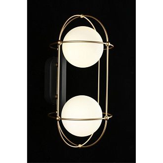 Бра 22*19*40 см, 2*G9, 5W, Aployt Mahot APL.317.01.02, золотой