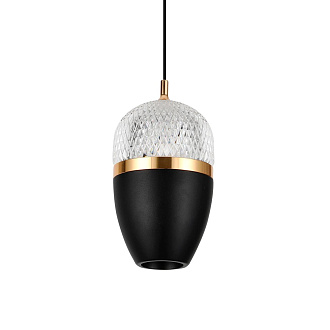 Подвесной светильник 10*8*200 см, LED 10W, 4200K, Черный LED4U L8754-1 BK