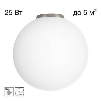 Потолочный светильник 25 см, Citilux RON CL941D25B1, матовый хром