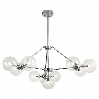 Подвесная люстра Lussole Topgrade Hartwell LSP-8392, диаметр 104 см, хром