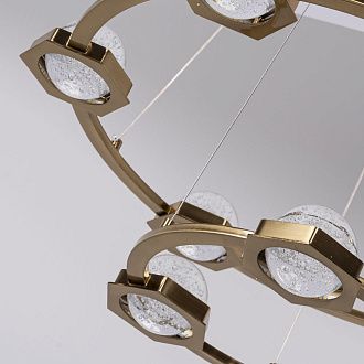 Подвесная люстра WALSH L10 70*70*150 см, 10*LED*5W, 3000K, ImperiumLoft 195470-23, Латунь