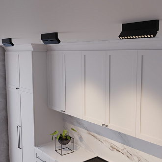 Накладной светильник 22*2,3*8,8 см, LED, 12W, 4000К, Maytoni Technical Points Rot C136CL-12W4K-B черный