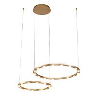 Люстра 84,5*60,8*180 см, 2*LED*43W, 3000K Gerhort G51229/2GD, Матовое золото