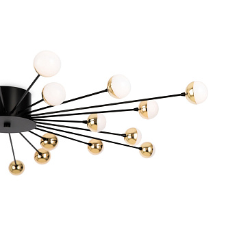 Светильник 117 см, Freya Celebrity FR5242CL-24B, черный-золото