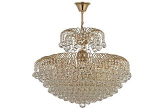 Люстра подвесная *60*55 см, 10*E14*40W, Arti Lampadari Pompei Gold Pompei E 1.5.60.100 G, золотой