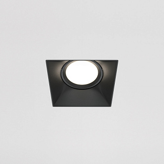 Встраиваемый светильник GU10*50W Maytoni Technical Dot, Черный DL042-01-SQ-B, вр 8 см