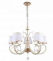 Подвесная люстра F-Promo Charm 2756-5P, диаметр 68 см, французское золото