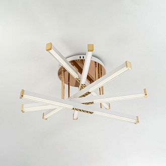 Светильник 60*60*30 см, LED*68W, 3000-6000K, Modelux  MDL.9371.600CL WH, Белый, Золото