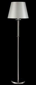 Торшер 38 см, Crystal Lux NICOLAS PT1 NICKEL/WHITE никель/прозрачный