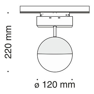 Светодиодный светильник 10W, 3000K, Maytoni Track lamps TR017-2-10W3K-B, черный