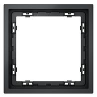 Рамка пластиковая Voltum S70 на 1 пост, графит пластик Soft touch VLS100107