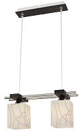 Люстра L400 x W150 x H990, мм, 2*40W (80W), CH+BR (Хром+Коричневый) Sfera Sveta 85662/2P CH+BR
