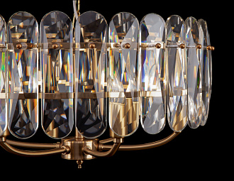 Люстра подвесная Maytoni Suite MOD122PL-06BS, диаметр 53 см, латунь