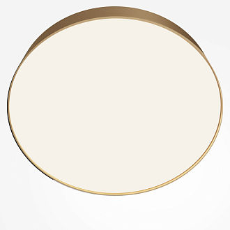 Накладной светильник 40*40*6 см, LED, 45W, 4000К, Maytoni Technical Zon C032CL-45W4K-RD-MG золото матовое