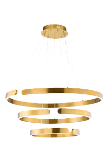 Люстра Ø400 x 600 x 800 x H1500, мм, 90W 4000K, BRASS(Латунь) NewRgy 3002-DWS-4+6+8 BRASS