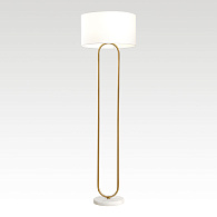 Торшер 45*153 см, 1*E27*  Lussole Hendry LSP-0665 матовое золото/белый