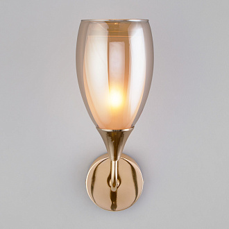 Настенный светильник со стеклянным плафоном Eurosvet Cosmic 50285/1 золото