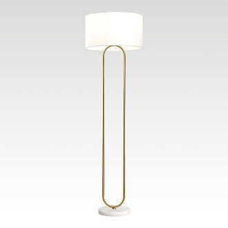 Торшер 45*153 см, 1*E27*  Lussole Hendry LSP-0665 матовое золото/белый