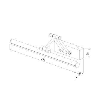 Светильник 49 см, 12W, 4000K, Elektrostandard 40128/LED, бронза