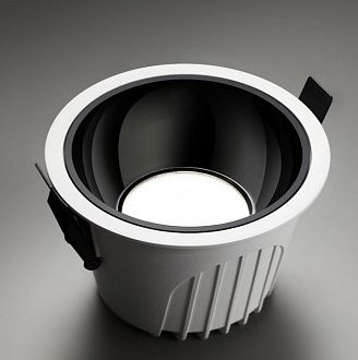 Светильник LED 11 см, 20W, 4000K, NovoTech SPOT KNOF 358695, белый-черный, вр 9,5 см