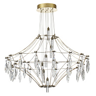 Потолочный светильник 103*LED*51W, 4000К, 4590lm Odeon Light Flamenco 7000/51CL, золото