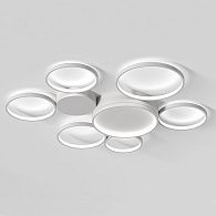 Потолочный светильник TWINE 7 rings White 81*80*7,5 см, 7*LED*15W, ImperiumLoft TWINE01, Белый