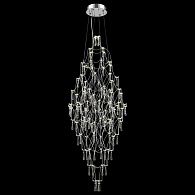 Подвесная люстра 60 см, 92W, 3000-6000K, Wertmark Felicity WE339.06.103, хром