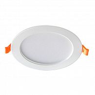 Светильник, 18 см, 15W, 3000К, белый, теплый свет, NOVOTECH LUNA 357574, встраиваемый LED, вр 14 см