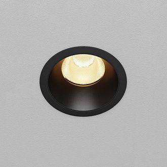 Встраиваемый светильник DL117-15W-2.7K-B **-9,8 см, *LED*15W, K, Maytoni technical Dip DL117-15W-2.7K-B, Черный, вр 7 см
