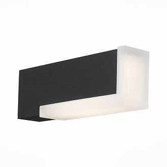 Уличный настенный светодиодный светильник ST Luce Posto SL096.401.02 черный