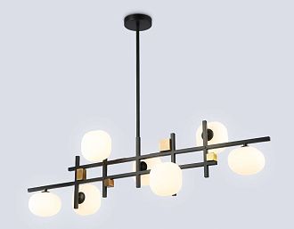 Светильник на штанге 110*24*30-149,5 см, 7*G9*28W, K, Ambrella Light High Light LH51017, черный, латунь