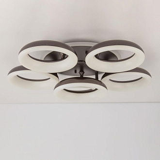 Светодиодный светильник 72 см, 105W с Алисой Citilux Паркер Смарт CL225A165E, 3000-5500K, коричневый-кофе