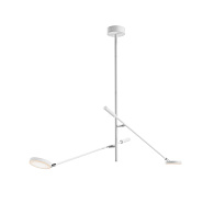 Люстра на штанге 122,5*23*100,3 см, LED, 15W, 3000К, Maytoni FAD MOD070CL-L15W3K1 белый
