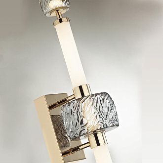 Бра 19,5*13*66,5 см, 1 LED*28W, 3000 К, Odeon Light Kliff, античная бронза 5426/28WL