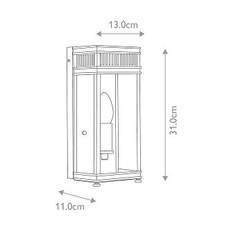Настенный фонарь Elstead Lighting, Арт. HL7-S-BB