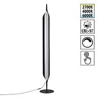 Торшер диммируемый со сменой цветовой температуры (управление - сенсор) 24*24*146- см, 1*LED*32W, 2700/4000/6000K, Novotech Ala NOV359543, черный