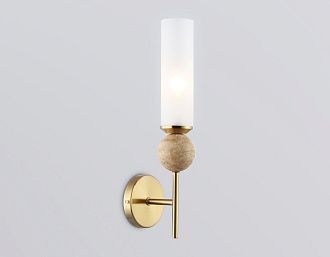 Бра с мрамором 11*10*40- см, 1*E14*40W, K, Ambrella Light High Light LH53254, латунь