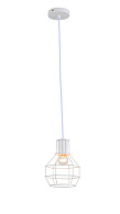 Подвесной светильник 15*110 см, 1*E27, 60W, Escada Boston 1129/1S (White), белый