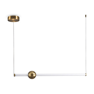 Светильник 90 см, 15W, 3000K, Freya FR5387PL-L14.5BS1, латунь