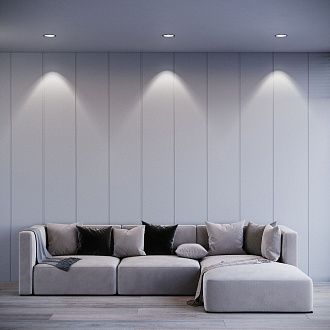 Потолочный акцентный светильник 13*13*5 см, LED, 20W, 4000K, Elektrostandard Combi 25069/LED, черный, вр 11,3 см