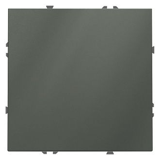 Проходной переключатель встраиваемый Voltum S70 одноклавишный 10А, титан пластик Soft touch VLS010306