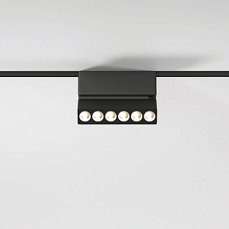 Трековый светильник LED 6W, 4000 К, 11,2*8*2,6 см, черный, Elektrostandard Flat Magnetic 85090/01