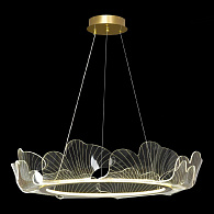 Подвесная люстра 85 см, 30W, 4000K, Lussole Benton LSP-7339, золото