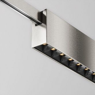 Трековый светильник  TR150-1-12W3K-M-PT 23,2*2,4*-4,85 см, *LED*12W, 3000K, Maytoni technical FLARITY TR150-1-12W3K-M-PT, Платина