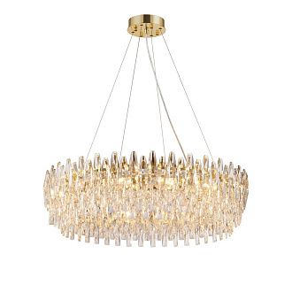 Люстра Ø800 x H230(1200), мм, 12*40W (480W), H GOLD (Золото) NewRgy NWK155-ф800*H230(1200) H GOLD