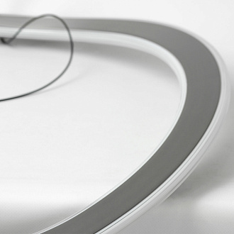 Люстра подвесная 62*35/150 см, 1*LED*54W Lussole Mitchell LSP-7308 серый/черный